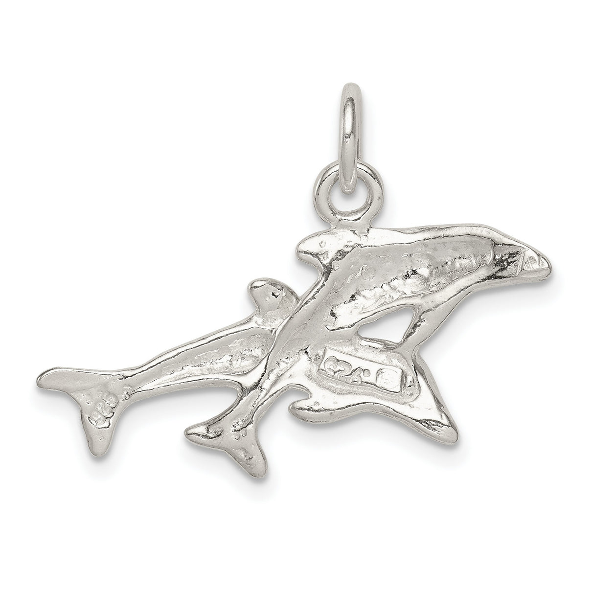 Dolphins Charm Pendant in Real 925 Sterling Silver