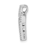 Sterling Silver Cross Pendant with Cubic Zirconia Baguette and Pink Halo, Unisex Religious Jewelry