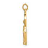 CZ Miraculous Medal Charm Pendant in Real 925 Sterling Silver