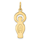 CZ Miraculous Medal Charm Pendant in Real 925 Sterling Silver