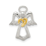 Angel Chain Slide Charm Pendant in Real 925 Sterling Silver