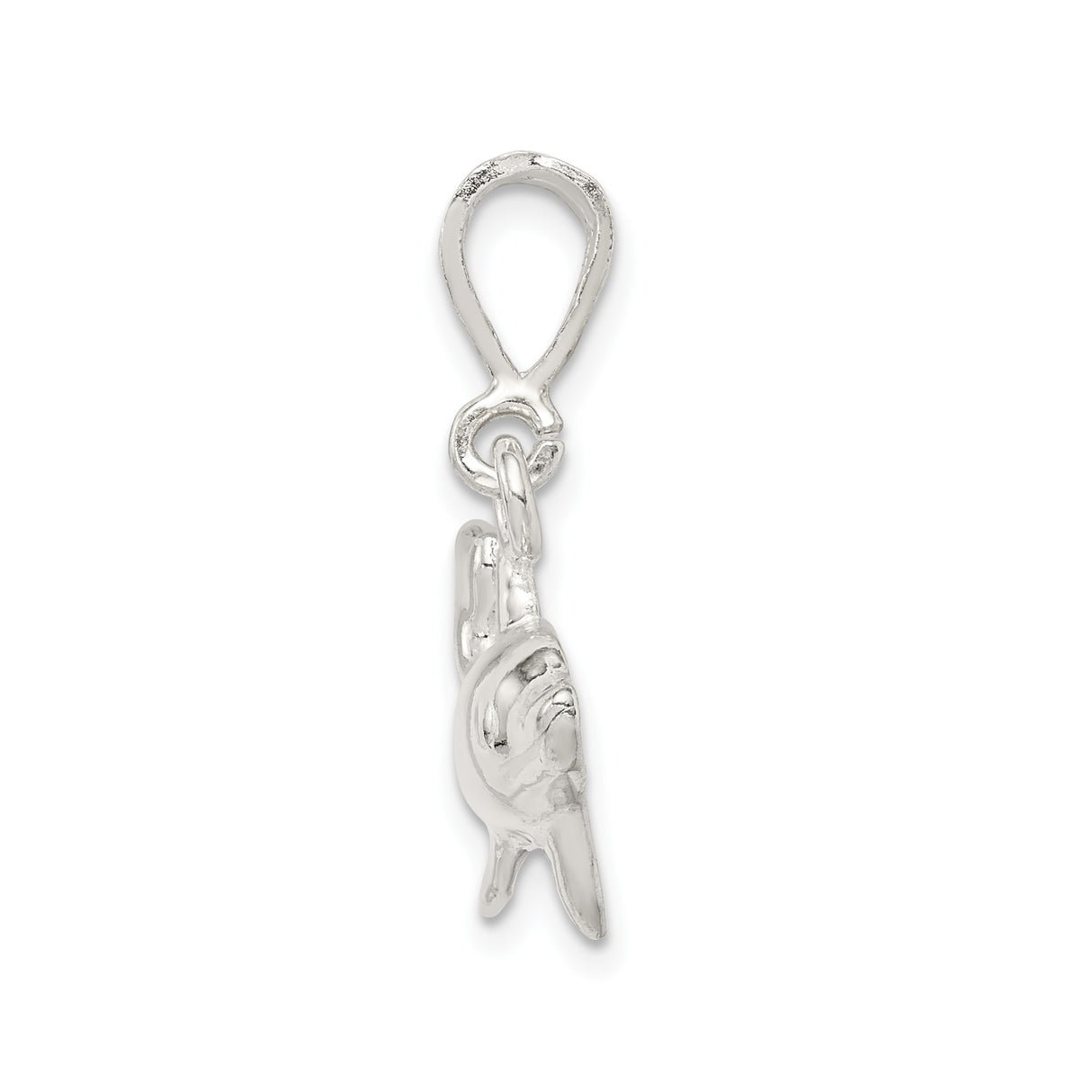 Sterling Silver Dolphin Pendant, Sleek Ocean-Themed Design, Nautical Jewelry for Women or Unisex Wear