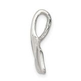 Whale Tail with Hidden Bail Charm Pendant in Real 925 Sterling Silver