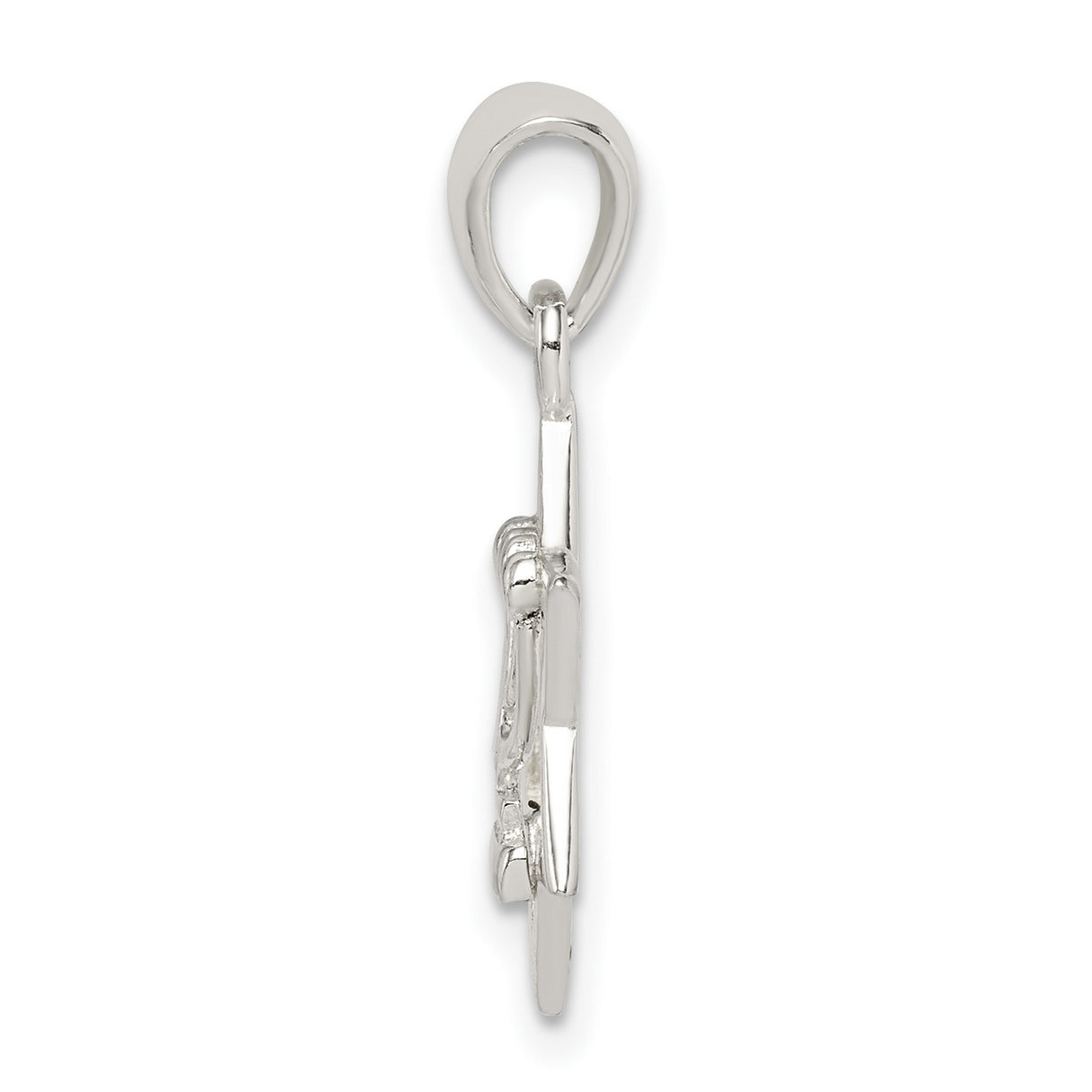 Sterling Silver Star of David Pendant with Menorah Centerpiece , Judaica Religious Jewelry
