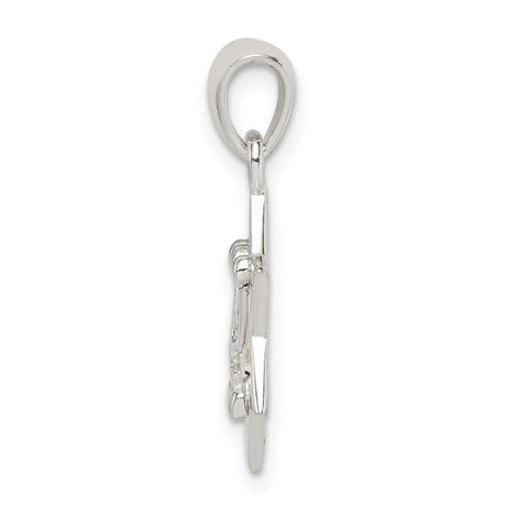 Sterling Silver Star of David Pendant with Menorah Centerpiece , Judaica Religious Jewelry