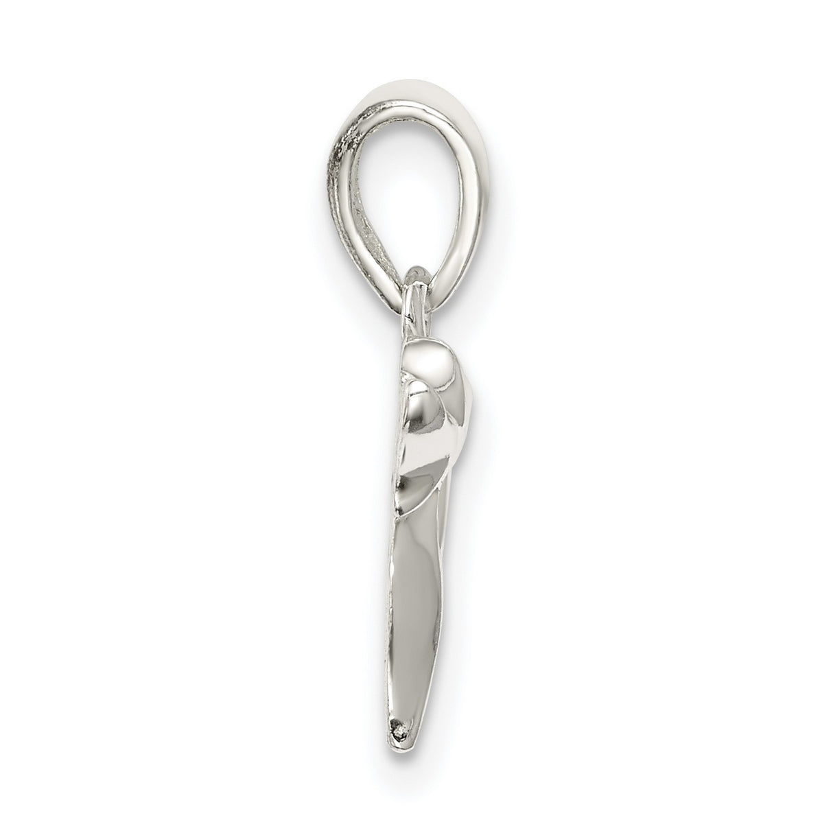 Long Life Chai Symbol Charm Pendant in Real 925 Sterling Silver
