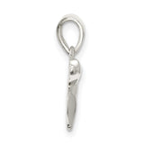 Long Life Chai Symbol Charm Pendant in Real 925 Sterling Silver