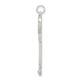 Sterling Silver Heart Key Pendant with Cubic Zirconia, Romantic Jewelry for Women
