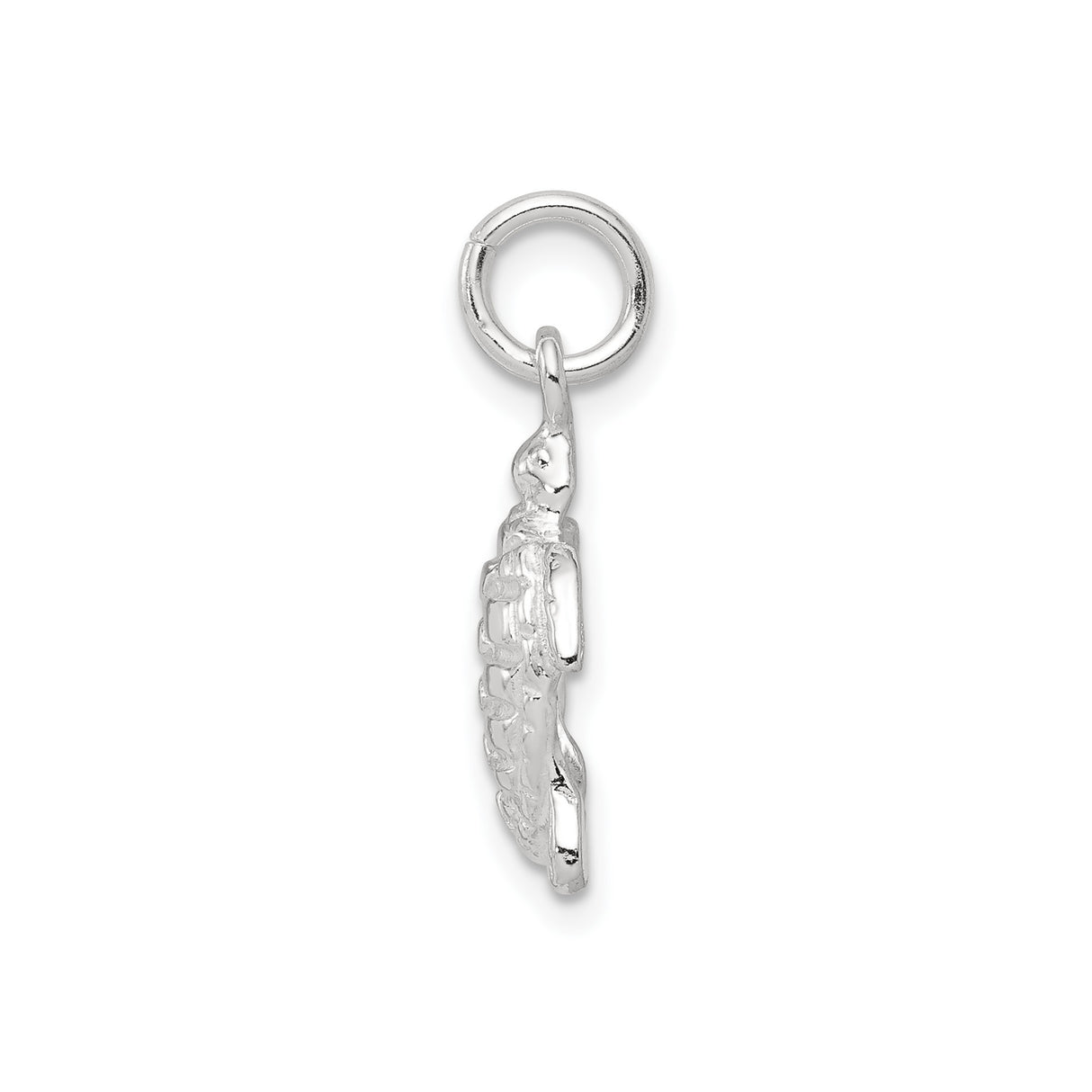 Sterling Silver Turtle Pendant with Detailed Sea Turtle Design, Ocean Jewelry for Women or Unisex