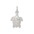 Sterling Silver Turtle Pendant with Detailed Sea Turtle Design, Ocean Jewelry for Women or Unisex