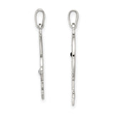 CZ Male Female Break apart Symbols Charm Pendant in Real 925 Sterling Silver