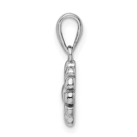 Sterling Silver Daisy Flower Pendant with Three-Dimensional Floral Design for Women