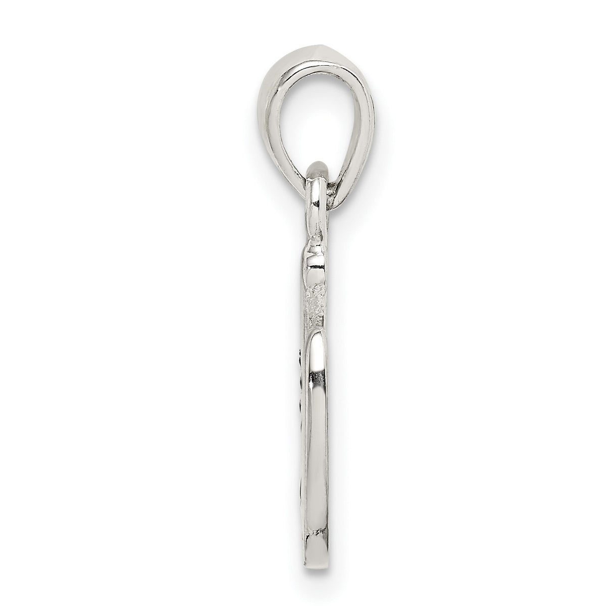 Sterling Silver Horseshoe Pendant Charm, Good Luck Talisman Jewelry for Women or Unisex Wear