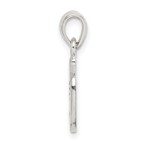Sterling Silver Horseshoe Pendant Charm, Good Luck Talisman Jewelry for Women or Unisex Wear