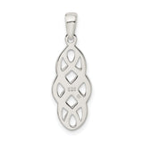 Sterling Silver Infinity Pendant with Celtic Knot Design, Symbol of Eternal Love and Unity