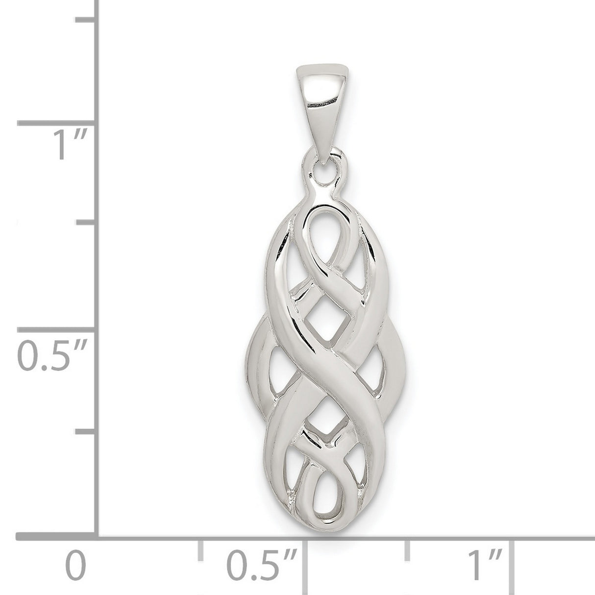 Sterling Silver Infinity Pendant with Celtic Knot Design, Symbol of Eternal Love and Unity