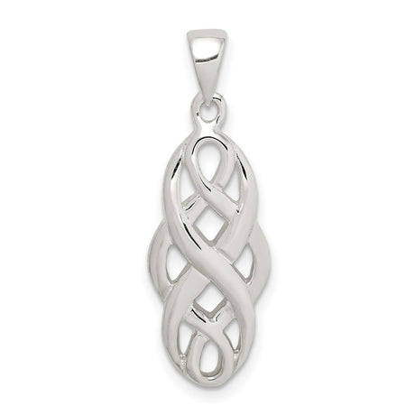 Sterling Silver Infinity Pendant with Celtic Knot Design, Symbol of Eternal Love and Unity