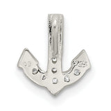 Sterling Silver Arrow Pendant with Cubic Zirconia, Downward Symbol, Minimalist Spiritual Jewelry