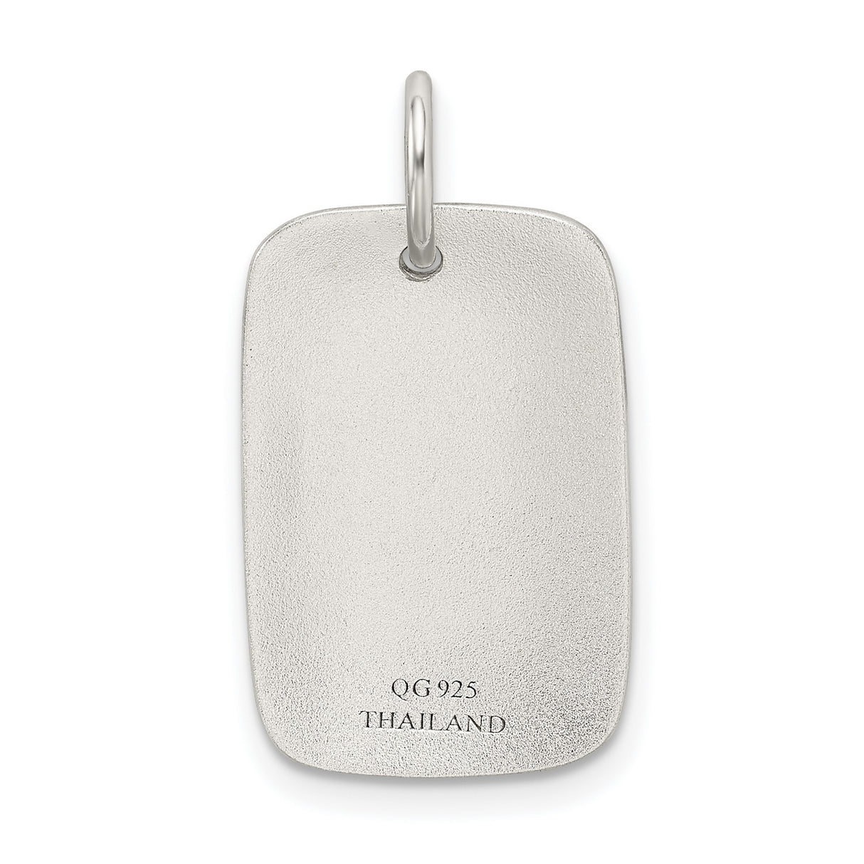 Sterling Silver Dog Tag Pendant with Gold Plated Anchor and Ship Wheel Design