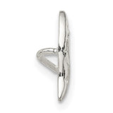 Sterling Silver Dolphin Pendant with Cubic Zirconia, Ocean-Inspired Marine Jewelry