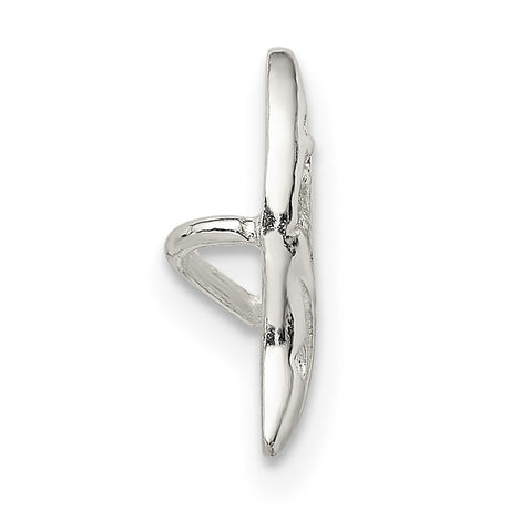 Sterling Silver Dolphin Pendant with Cubic Zirconia, Ocean-Inspired Marine Jewelry