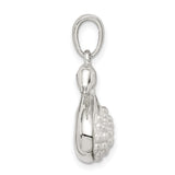 Sterling Silver Swan Pendant with Simulated Pearl, Graceful Bird Design Necklace for Women