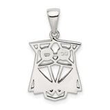Sterling Silver Owl Pendant with Marcasite Accents, Boho Forest Motif, Intuition Totem for Women