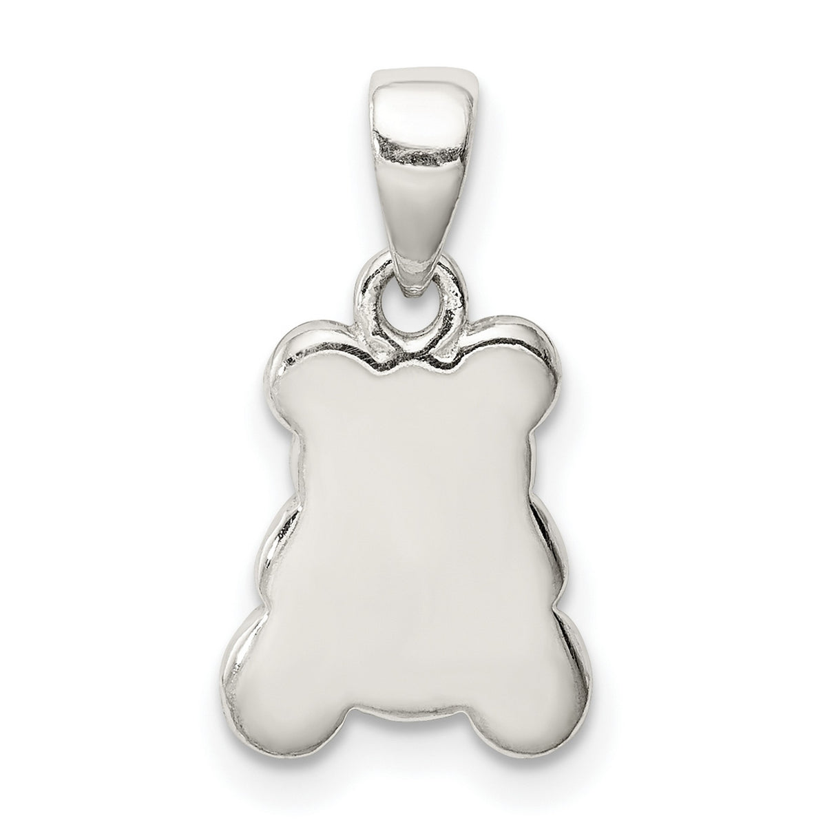 Sterling Silver Panda Pendant with Black and White Enamel Detailing, Animal Charm Jewelry