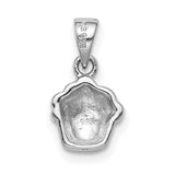 Sterling Silver Cupcake Pendant with Colorful Enamel, Whimsical Dessert Charm for Teens and Girls