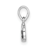 Sterling Silver Dog Pendant with Enamel Cartoon Puppy Face Design, Unisex Animal Charm Jewelry