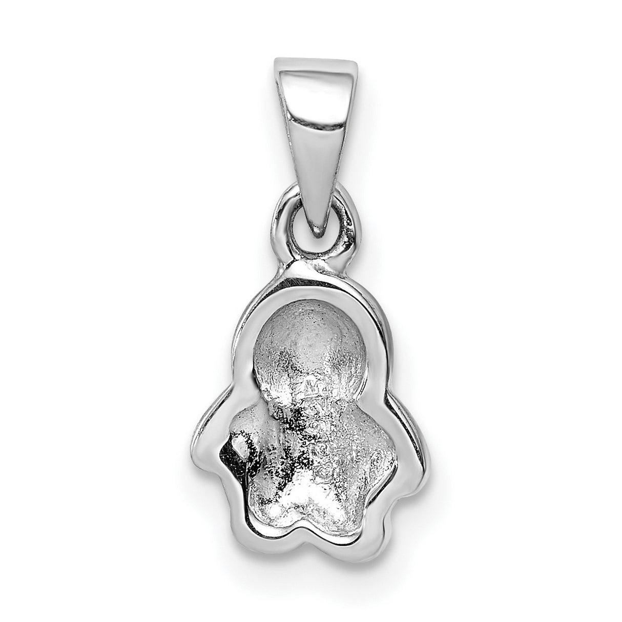 Sterling Silver Penguin Pendant with Black, White, and Yellow Enamel Accents, Cute Animal Jewelry