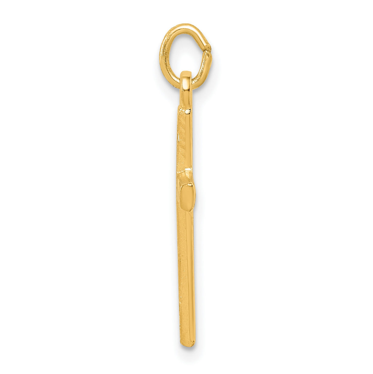 Sterling Silver Cross Pendant with Polished Matte Finish and Brushed Texture for Men and Women