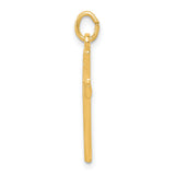 Sterling Silver Cross Pendant with Polished Matte Finish and Brushed Texture for Men and Women