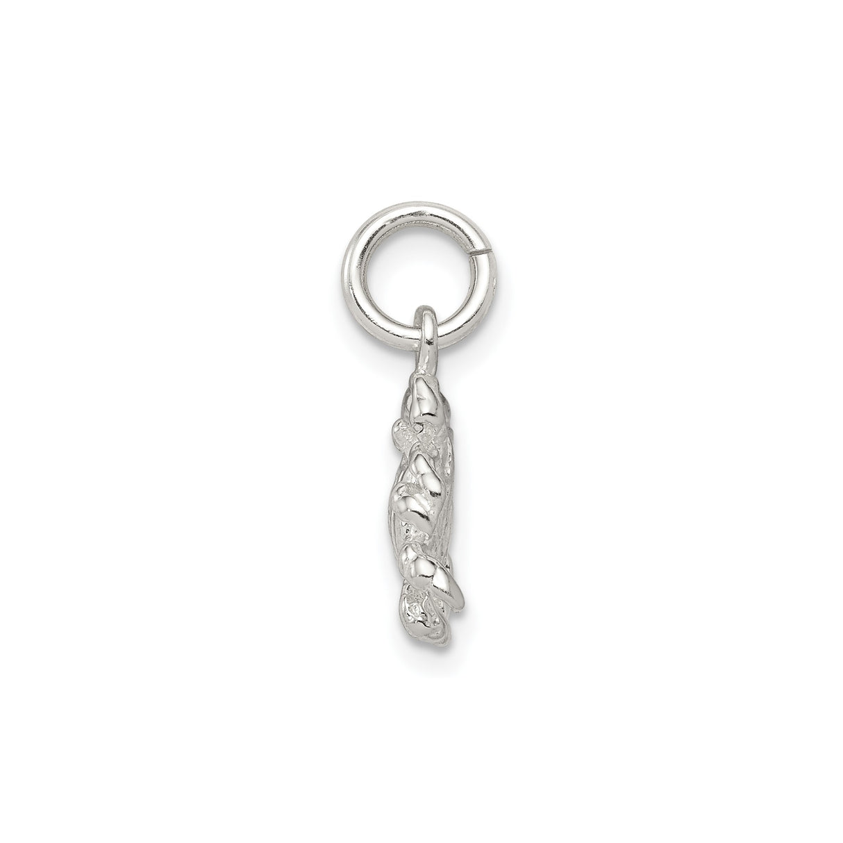 Sterling Silver Crab Pendant with Cancer Zodiac Symbol, Nautical Ocean Animal Charm