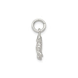 Sterling Silver Crab Pendant with Cancer Zodiac Symbol, Nautical Ocean Animal Charm