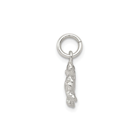 Sterling Silver Crab Pendant with Cancer Zodiac Symbol, Nautical Ocean Animal Charm