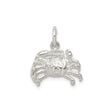 Sterling Silver Crab Pendant with Cancer Zodiac Symbol, Nautical Ocean Animal Charm