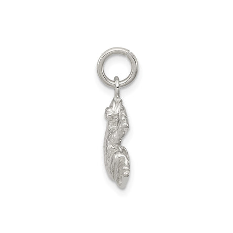 Sterling Silver Frog Pendant, Detailed Amphibian Design, Nature and Animal Totem Theme