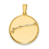 Aries Constellation Symbol With CZ Stars Charm Pendant in Real 925 Sterling SIlver