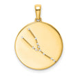 Taurus Constellation Symbol With CZ Stars Charm Pendant in Real 925 Sterling SIlver