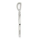 Virgo Constellation Symbol With CZ Stars Charm Pendant in Real 925 Sterling Silver