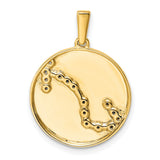 Scorpio Constellation Symbol With CZ Stars Charm Pendant in Real 925 Sterling SIlver