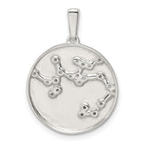 Sagittarius Constellation Symbol With CZ Stars Charm Pendant in Real 925 Sterling Silver