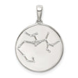 Sagittarius Constellation Symbol With CZ Stars Charm Pendant in Real 925 Sterling Silver