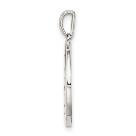 Sterling Silver Sagittarius Zodiac Constellation Pendant with Cubic Zirconia Accents