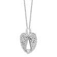 Wings Ash Holder 18 inch Necklace Charm Pendant in Real 925 Sterling Silver