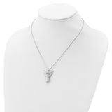 Angel Ash Holder 18 inch Necklace Charm Pendant in Real 925 Sterling Silver