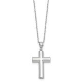 Cross Ash Holder 18 inch Necklace Charm Pendant in Real 925 Sterling Silver