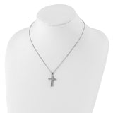 Cross Ash Holder 18 inch Necklace Charm Pendant in Real 925 Sterling Silver