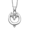 Horseshoe Ash Holder 18 inch Necklace Charm Pendant in Real 925 Sterling Silver